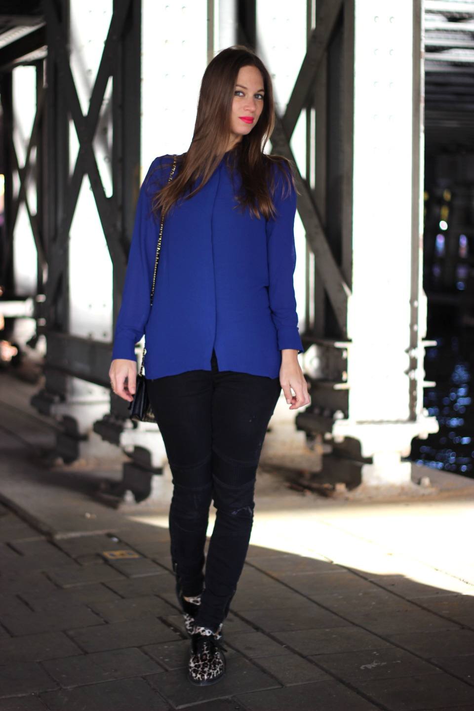 Kobalt blauwe blouse3