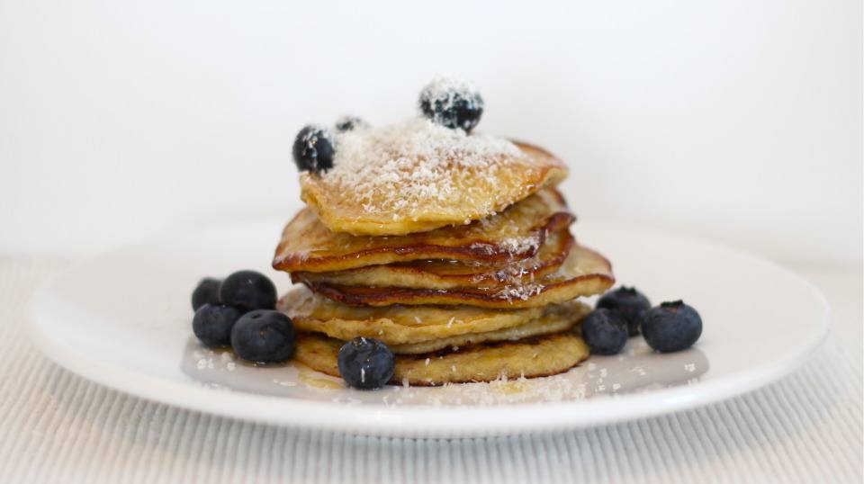 Kokos banaanpannenkoek