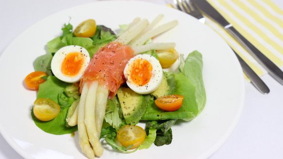 aspergesalade met zalm2