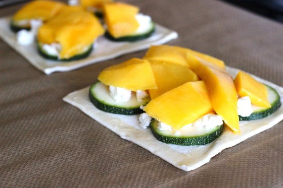 Hartige taart met mango en geitenkaas1