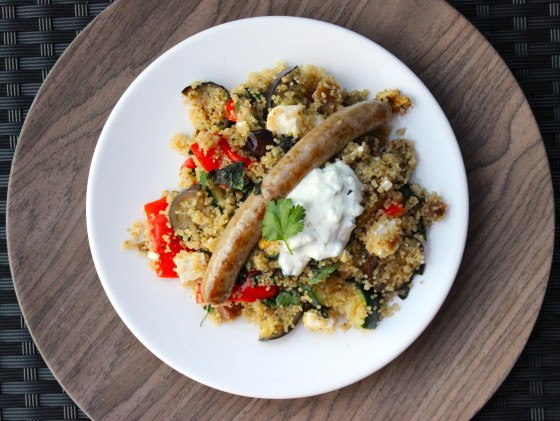 Lamsworstjes met quinoa