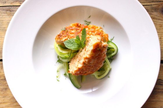 Zalmburger met courgette tagliatelle1