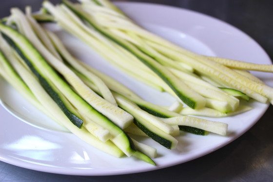 courgette tagliatelle recept
