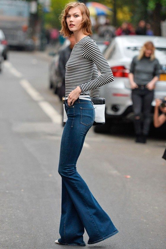 Flared jeans