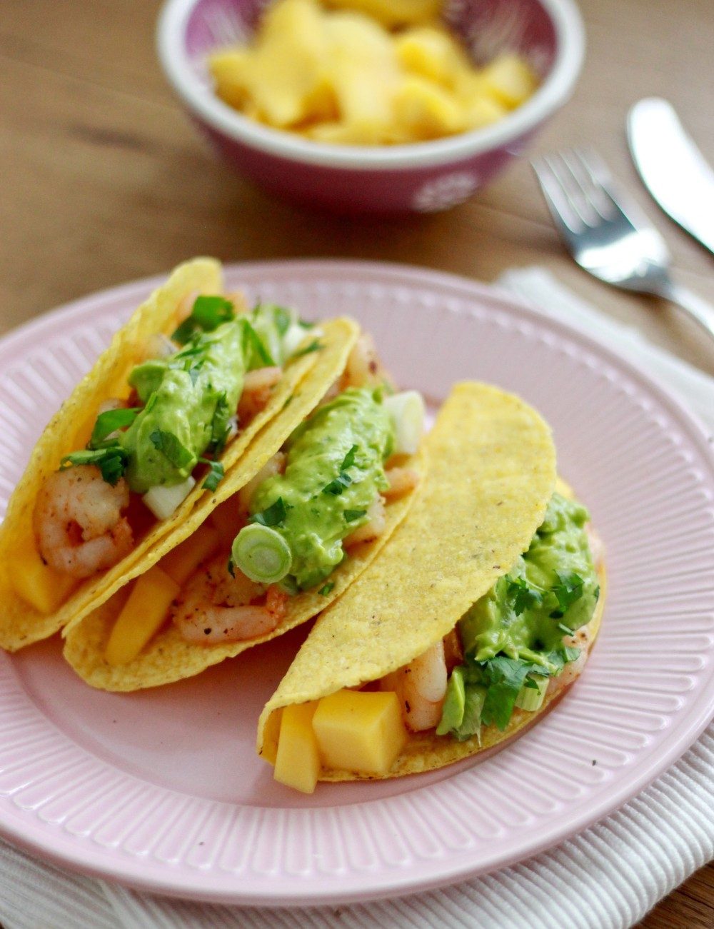 Tacos met gambas en mango2