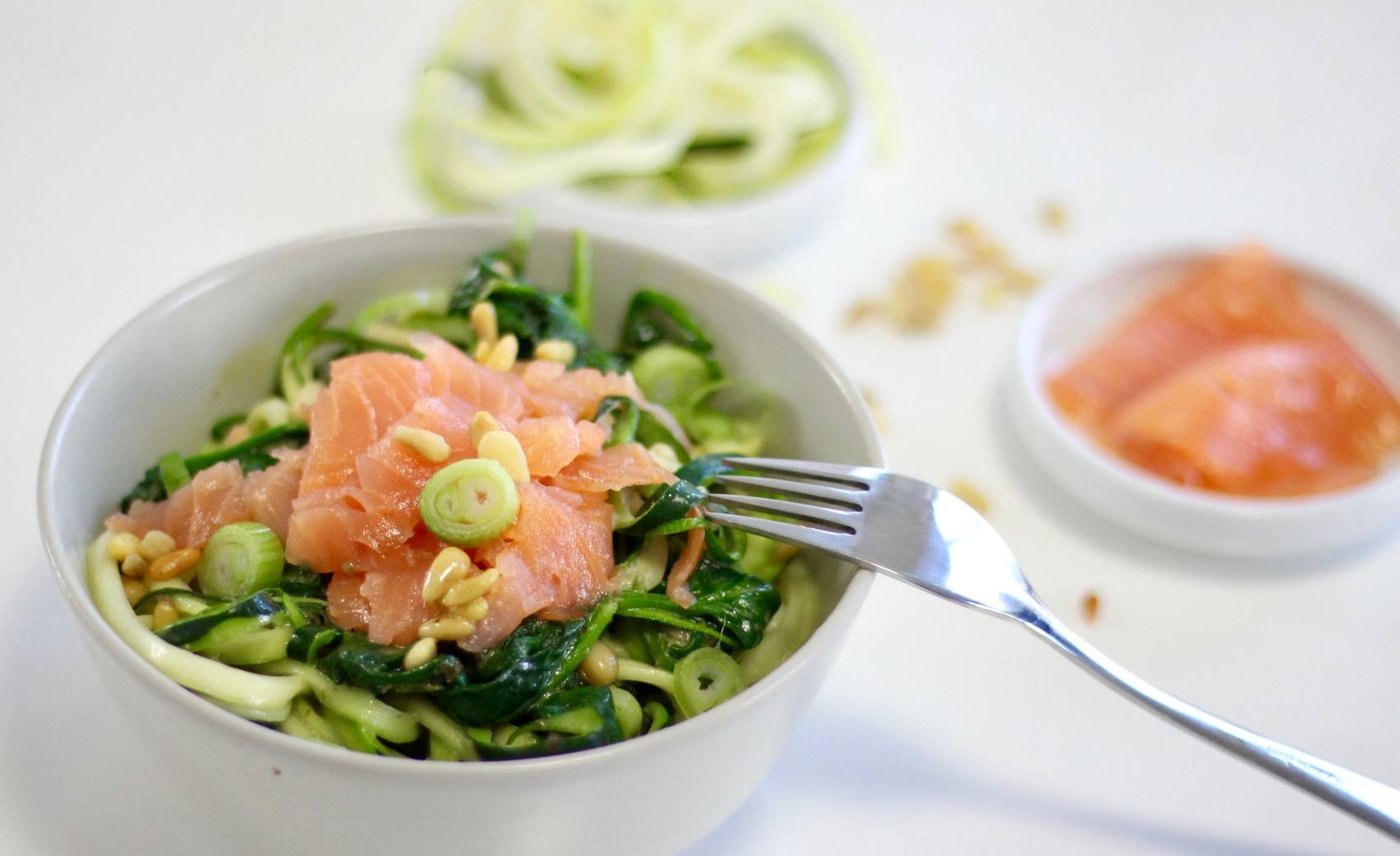 courgette-pasta-met-pesto-en-spinazie